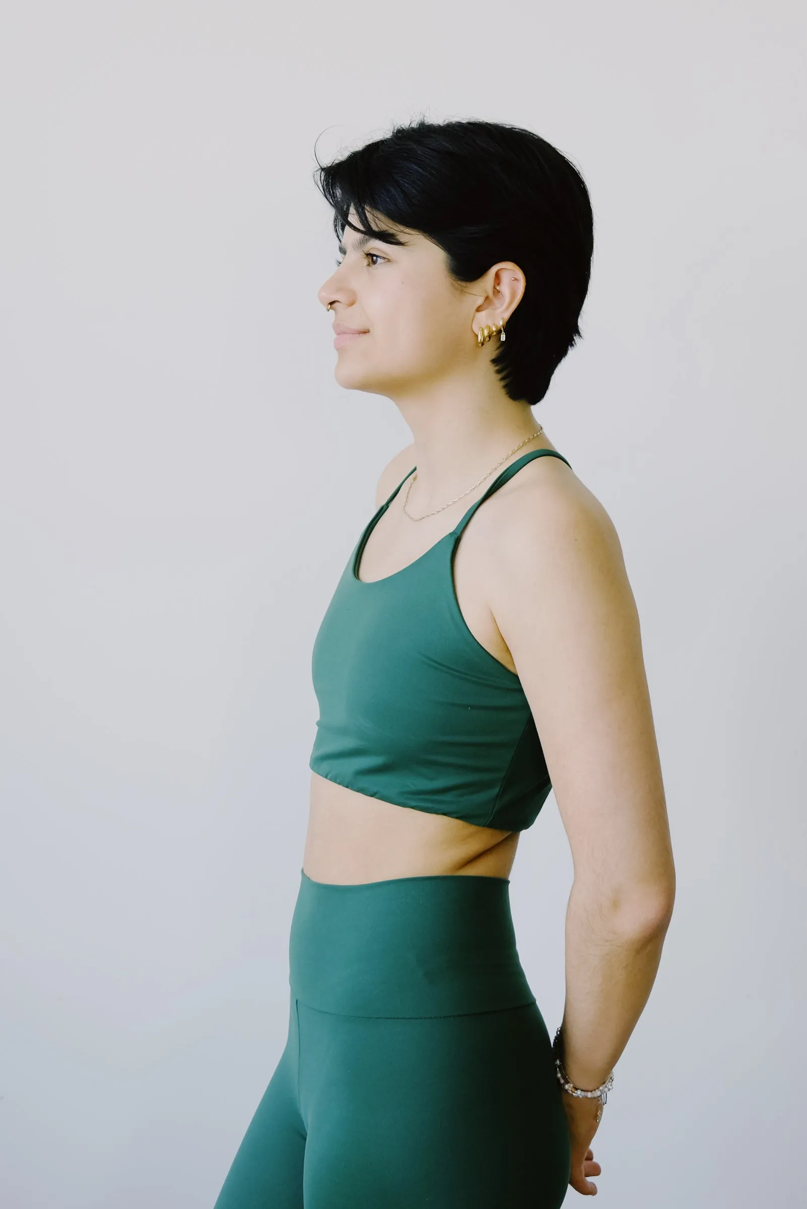 yoga top - anna - green