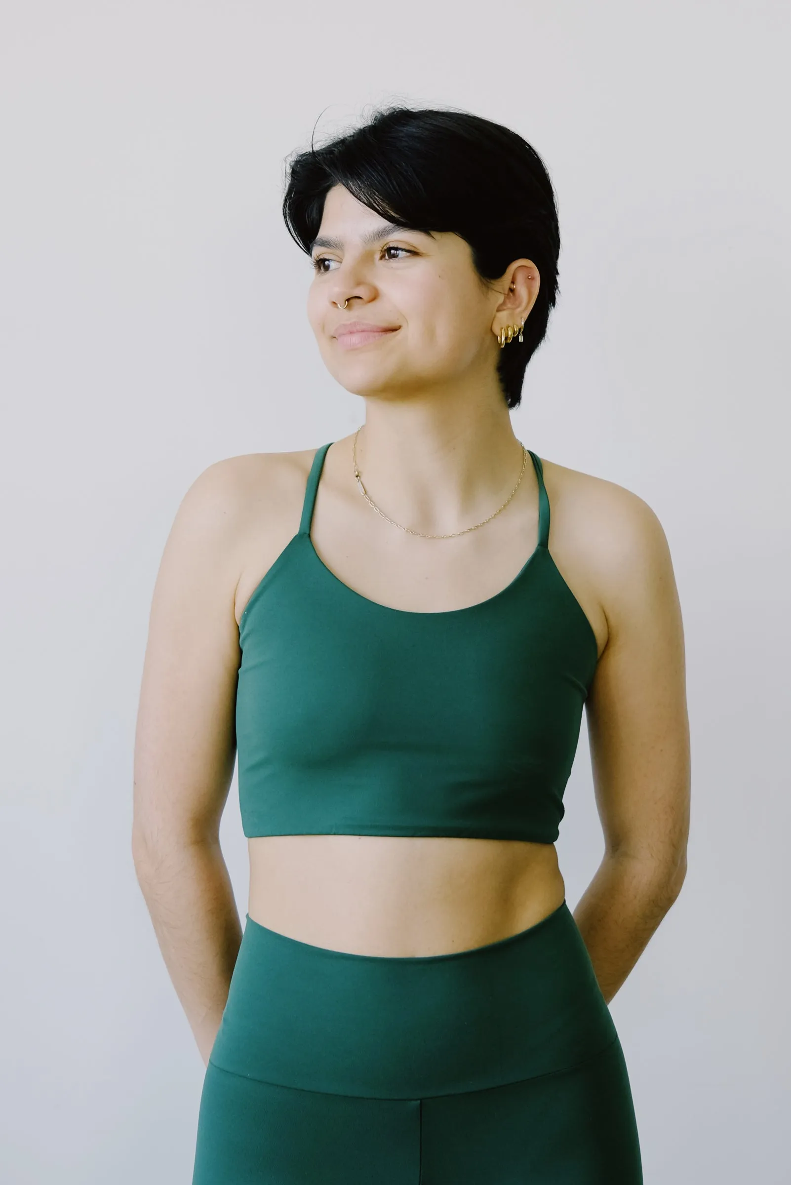 yoga top - anna - green