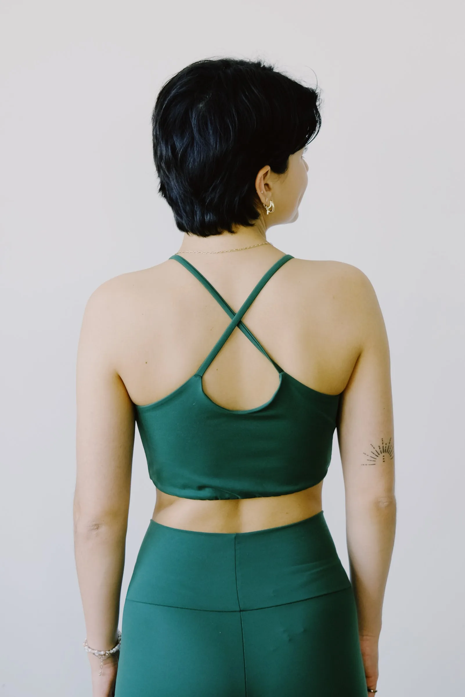 yoga top - anna - green