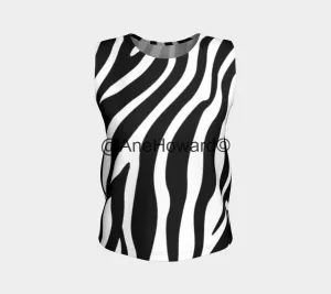 Zebra Tank Top- Great for Yoga and Going Out