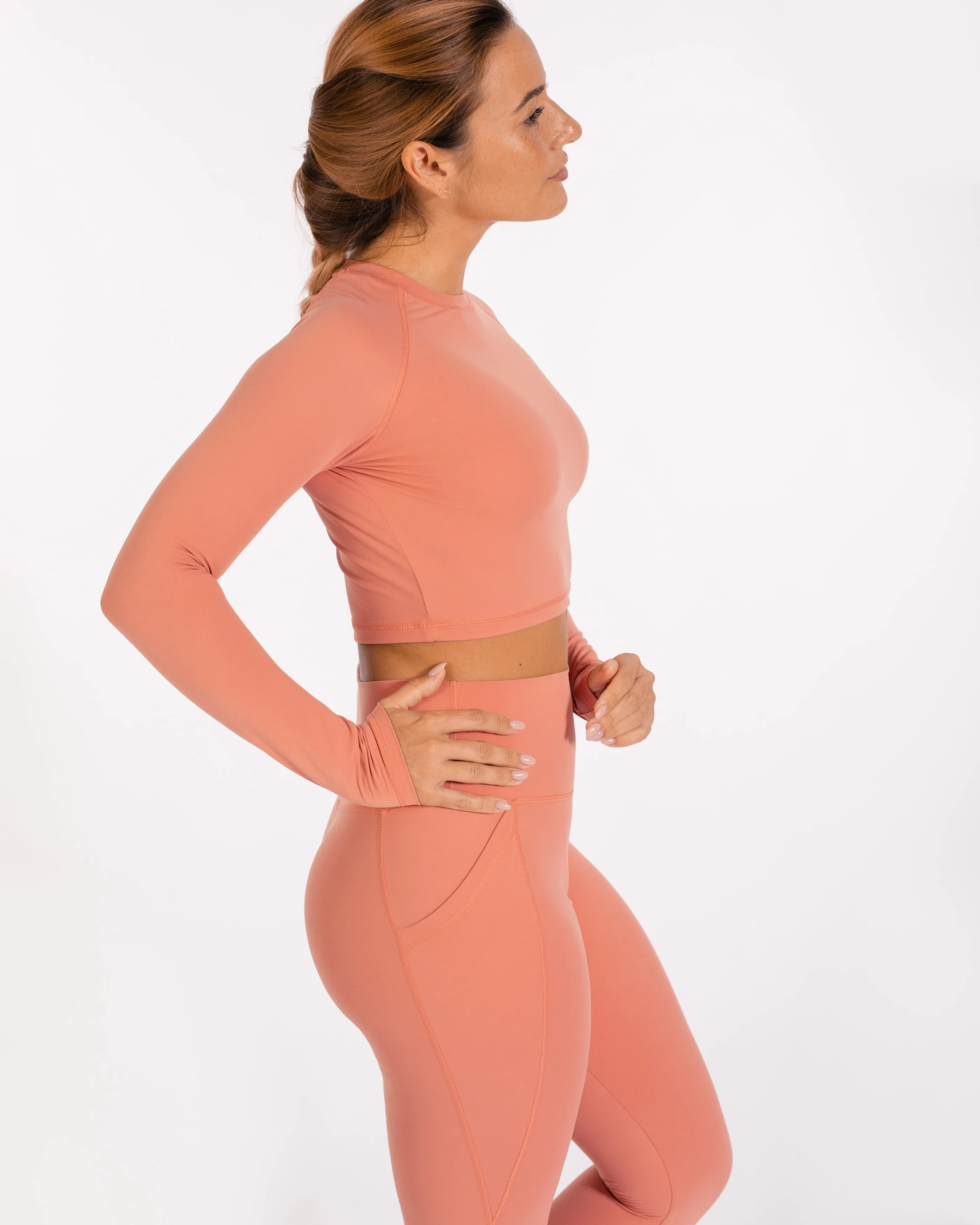 Zen Crop Top - Blush
