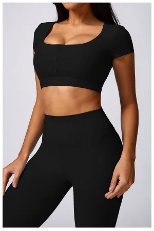 ZenFlex Ribbed Yoga Tee ZenFlex Ribbed Yoga Tee