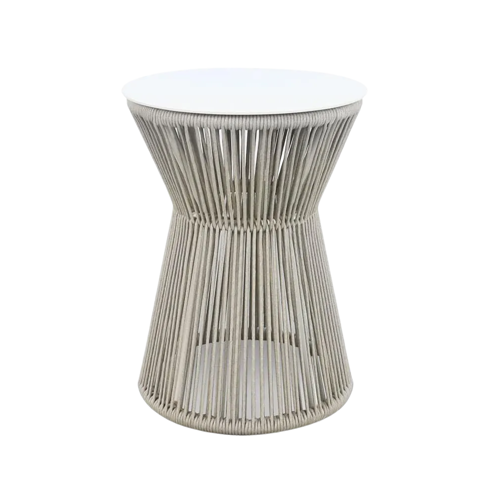 Zepher Rope and Aluminium Side Table