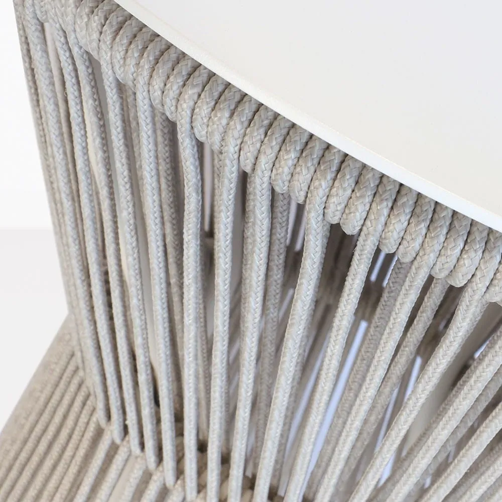 Zepher Rope and Aluminium Side Table