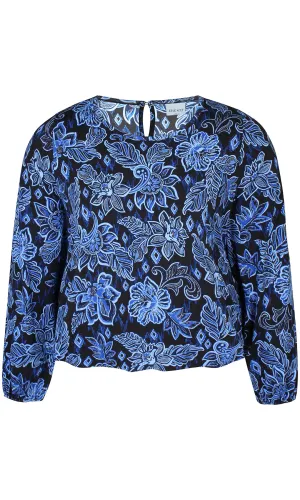 Zhenzi Dell blouse blauw