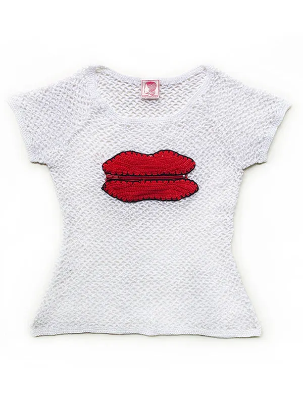 Zipper Lips Top