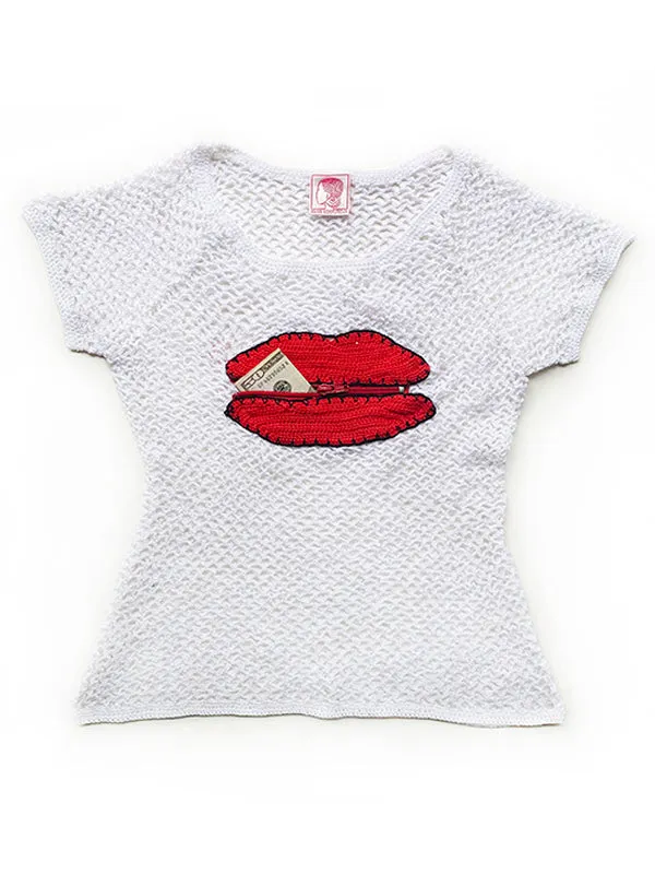 Zipper Lips Top